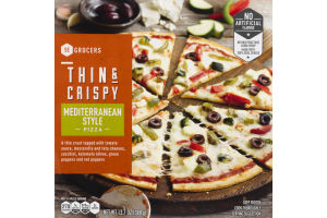 SE Grocers Pizza Thin & Crispy Mediterranean Style