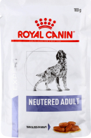 Корм д/дорослих кастрованих собак Ньютед шматочки в соусі 100г пауч РоялКанін