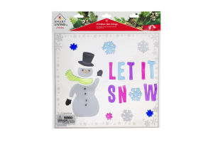 Smart Living Holiday Window Gel Clings