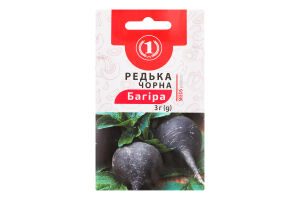 Насіння Редька Чорна Багіра зимова 3г ТМ "1"