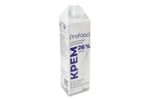 Крем кондитерський 26% ультрапастеризований для збивання ProFood т/п 1кг