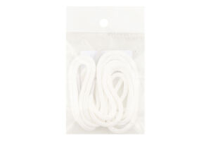 Шнурки д/взуття чорні/білі круглі 70см арт60 Парадокс