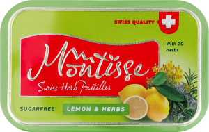 Леденцы без сахара Лимон и травы Montisse ж/б 50г