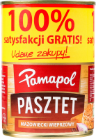 Паштет зі свининою Мазовецький Pamapol з/б 390г