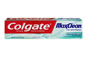 Colgate MaxClean with Whitening Toothpaste Spearmint Blast
