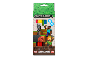 Олівці кольорові Minecraft 24кольори 12шт Yes