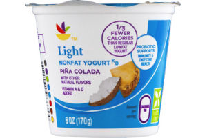 Ahold Light Nonfat Yogurt Pina Colada