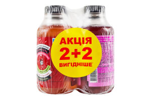 Напитки брожения фильтрованные непастеризованные Kombucha Apple&Pear + Berry + Grape&Apple Vit-Fit м/у 4х0.5л