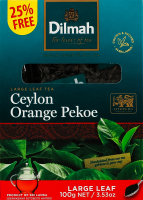 Чай черный цейлонский байховый цельнолистовой Orange pekoe Dilmah в/с к/у 100г