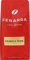 Кава натуральна смажена в зернах 100% Arabica Ferarra в/ґ м/у 1кг