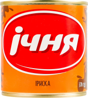 Молоко згущене нежирне варене з цукром Іриска Ічня з/б 370г