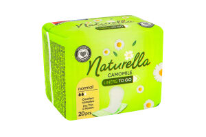 Прокладки щоденні гігієнічні ароматизовані Normal Liners To Go Camomile Naturella 20шт