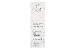 Свічка з підставкою чорна золотий дизайн 13см №KYYW178 Greenwich Products Co. Limited 6шт в асорт