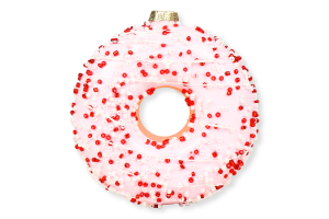 Прикраса ялинкова Пончик скло 833725