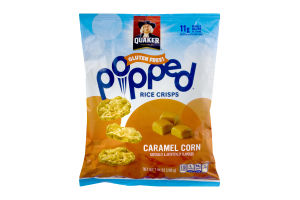 Quaker Gluten Free Popped Rice Crisps Caramel Corn