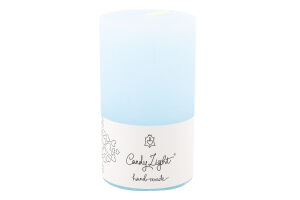 Свеча небесно-голубая №С06*10/1-5.5 Цилиндр Candy Light 1шт