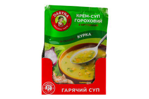Крем-суп гороховый с крутонами Курица Daryna м/у 18г