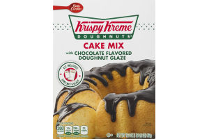 Betty Crocker Krispy Kreme Doughnuts Cake Mix with Chocolate Flavored Doughnut Glaze