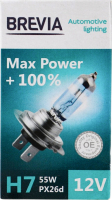 Лампа галогенова Max Power H7 12V 55W Brevia