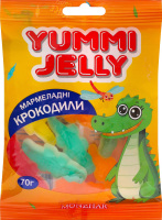 Конфеты желейные Мармеладные крокодилы Yummi jelly Monzhar м/у 70г