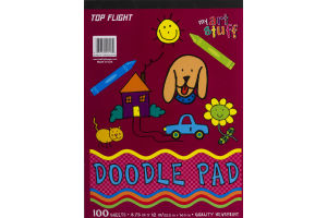 Top Flight My Art Stuff Doodle Pad 100 Sheets