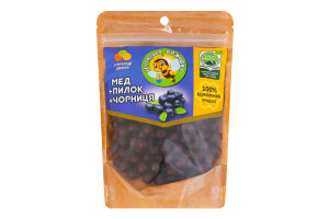 Драже Мед-пилок-чорниця Цілюща Бджілка д/п 150г
