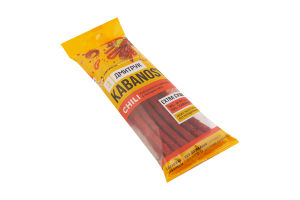 Снеки м'ясні зі свинини з перцем чилі Chili Кабаноси Дмитрук в/к м/у 80г