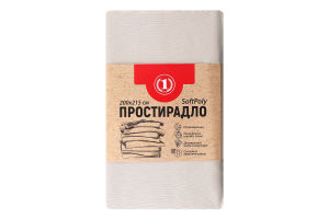 Простирадло бежеве 200х215см №1471097 ТМ "1" 1шт