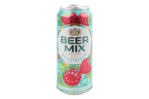 Пиво специальное 0.5л 2.4% BeerMix Малина ж/б