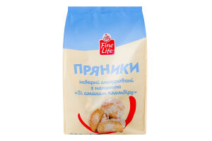 Пряники заварні глазуровані з начинкою Зі смаком пломбіру Fine Life м/у 300г