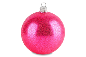 Прикраса ялин MBM My Home Куля однокольорова 85мм