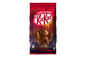 Шоколад молочний з начинкою з какао-порошком, рисовими кріспами, печивом у порошку Halloween break Kit Kat м/у 123г