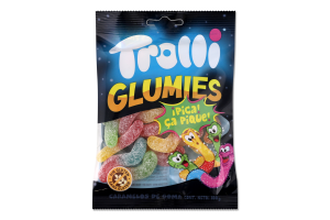 Конфеты желейные со вкусом фруктов Неоновые змейки Trolli м/у 100г
