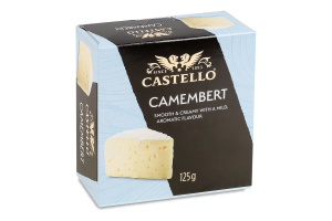 Сир 50% з білою пліснявою Camembert Castello к/у 125г