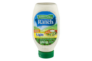Hidden Valley Original Ranch Light Dressing, Easy Squeeze Bottle, 20 Ounces
