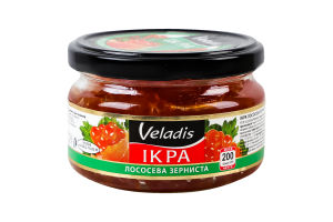 Икра лососевая зернистая Veladis с/б 200г