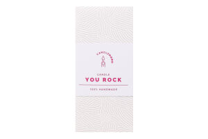 Свічка декоративна Candlehand You Rock рожева
