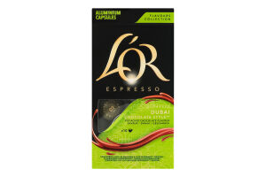 Кава натуральна смажена мелена ароматизована в капсулах Dubai сhocolate Destinations Espresso L'OR к/у 52г