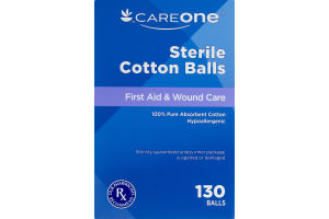 CareOne Sterile Cotton Balls - 130 CT