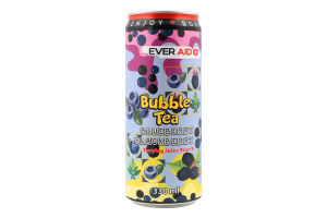 Напій безалкогольний Bubble Tea Blueberry Blackberry слабогазований 330мл ж/б Ever Aid