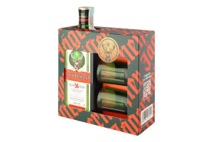 Набір Лікер 0.7л 35% + 2 шоти 40мл Jagermeister к/у 3шт