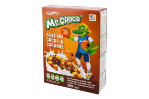 Сухий сніданок Mr. Croco 200 г кульки какао карамель