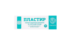 Пластир першої медичної допомоги на нетканій основі 19*72мм 10шт Манорм