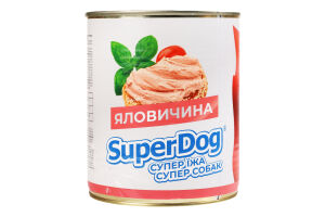 Корм для собак SuperDog паштет с говядиной