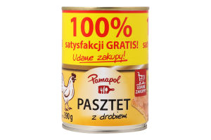 Паштет куриный Pamapol ж/б 390г