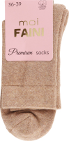Шкарпетки жіночі напівмахрові Moi Faini №233002 36-39 бежевий