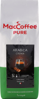 Кофе натуральный жареный в зернах Arabica Crema Pure MacCoffee м/у 1кг