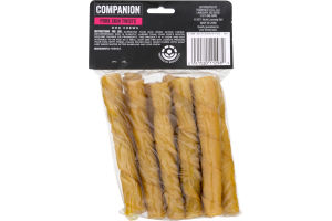 Companion Dog Chews Pork Skin Twists - 10 CT
