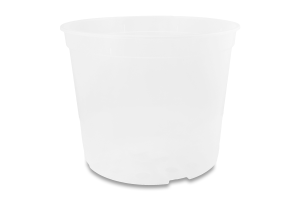 Вазон д/квітів дренажний прозорий 28*22см Алеана