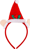 Обруч новорічний Шапка Санти